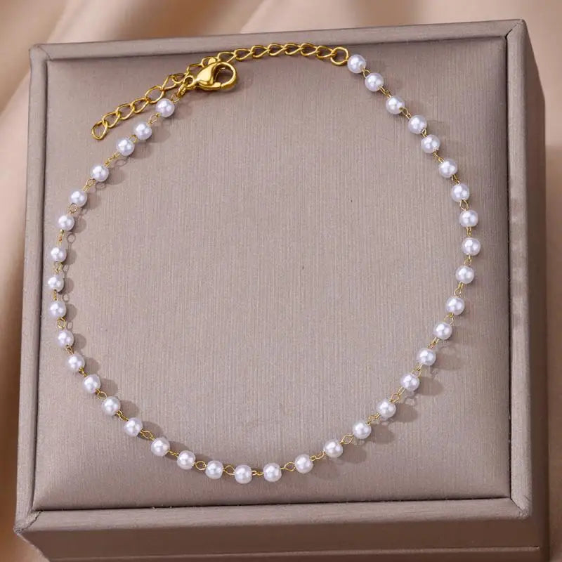 Pulseira Pérolas Minimalistas