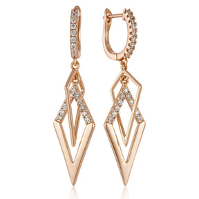 Brinco Argola Cravejado com Zircônia