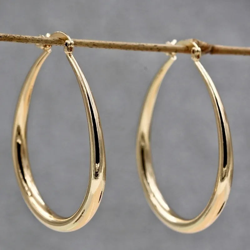 Brinco Argola Oval Luz
