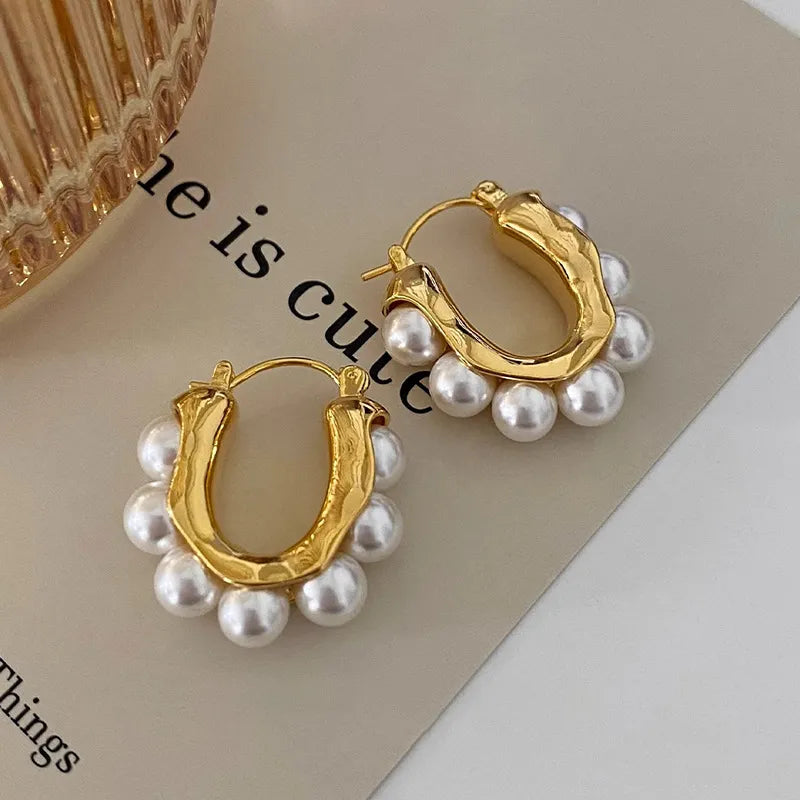 Brinco Argola com Pérolas